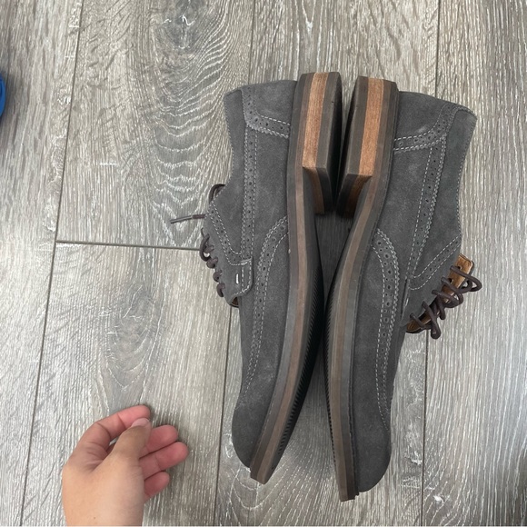 Vionic Bowery Bruno shoes men’s 8 Oxford wingtip suede leather lace up - Picture 4 of 6